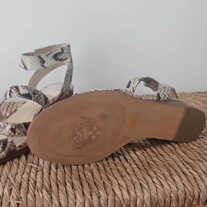 Vince Camuto Size 7 And 1/2 Snakeskin Strappy Sandal